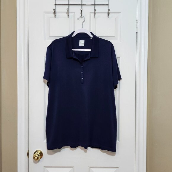 Callaway Women's Opti-Dri Short Sleeve Golf Polo Shirt ~ Navy Blue ~ Size XL ~ - Picture 1 of 3